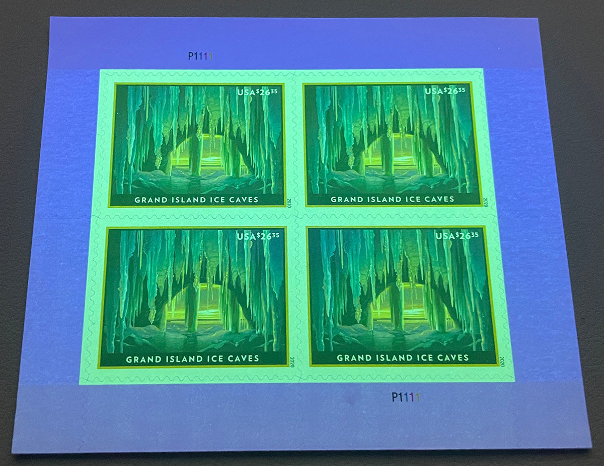 2020 USPS Grand Island Ice Cave Express Priority Stamps