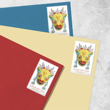 2024 Lunar New Year of the Dragon Forever First Class Postage Stamps