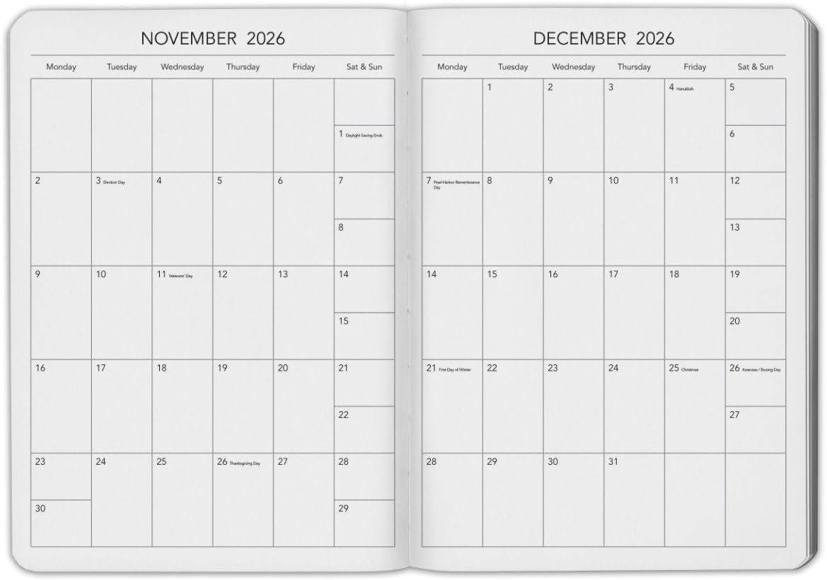 Harbor Personalized Desk Weekly Monthly Planner 2026 - Custom, Calendar Planner and Notebook