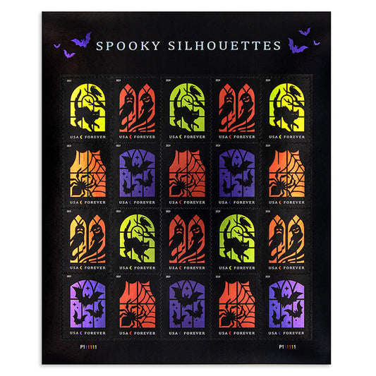 2019 Spooky Silhouettes Forever First Class Postage Stamps