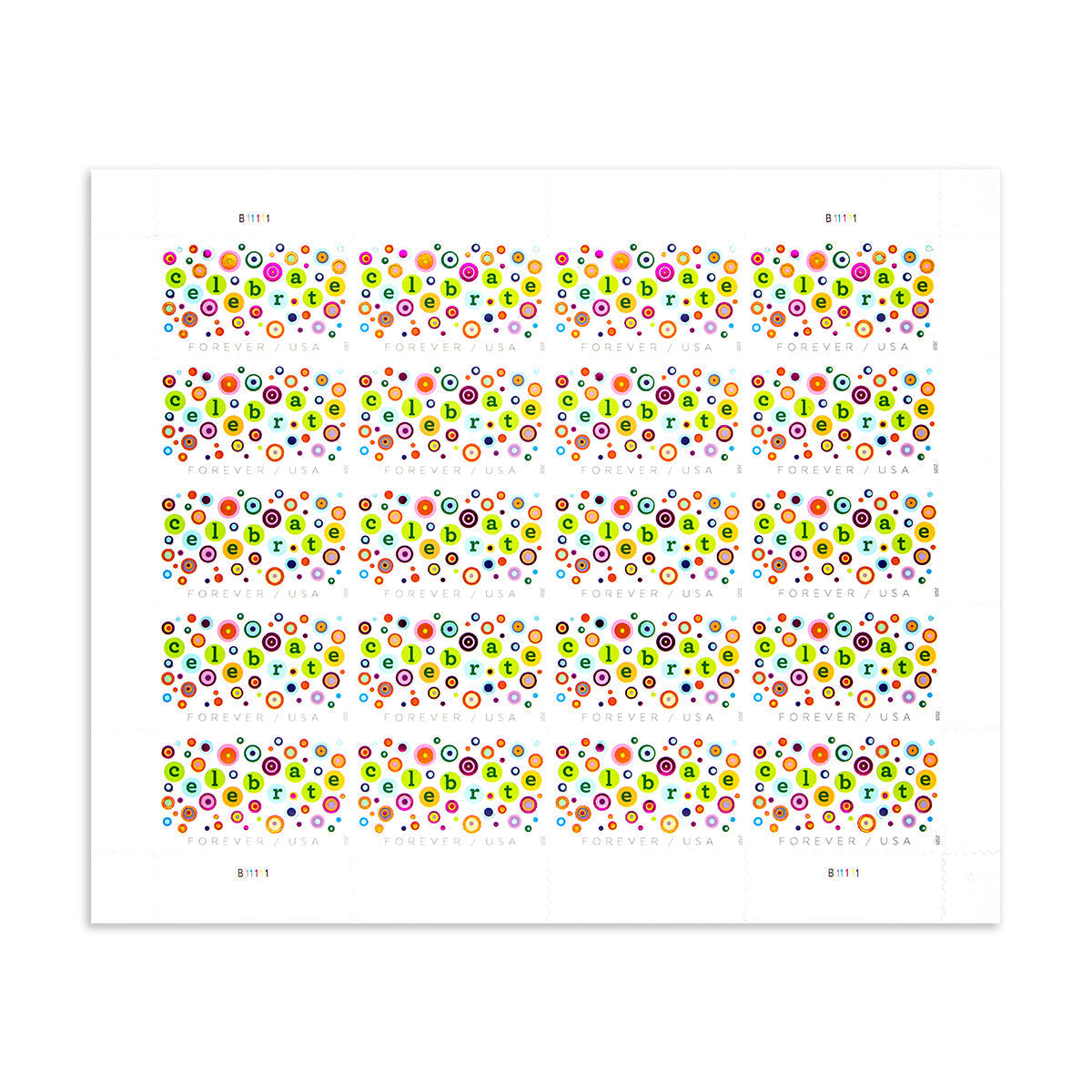 2020 Let's Celebrate! Forever First Class Postage Stamps