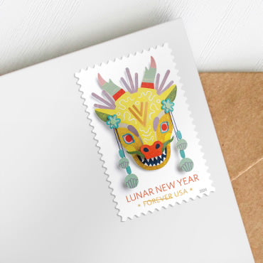 2024 Lunar New Year of the Dragon Forever First Class Postage Stamps