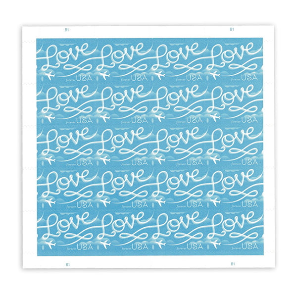 2017 Love Series: Airplane Skywriting ¡°Love¡± Forever First Class Postage Stamps