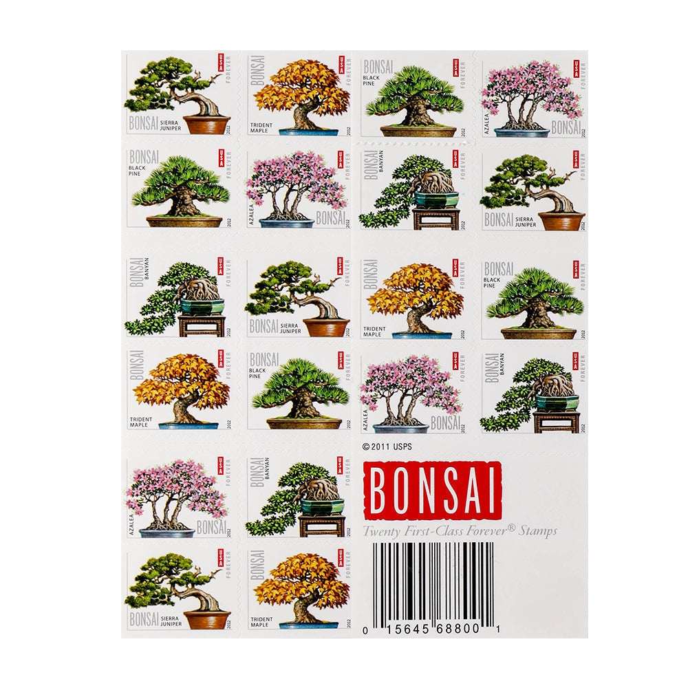 2021 Bonsai Trees Forever First Class Postage Stamps