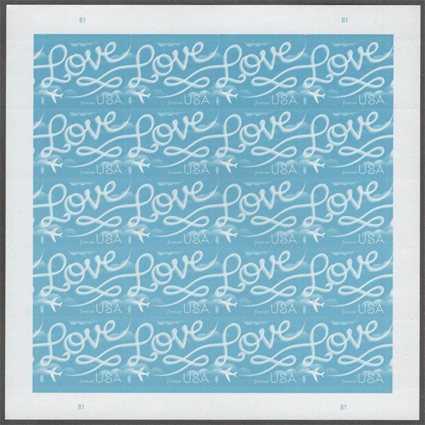 2017 Love Series: Airplane Skywriting ¡°Love¡± Forever First Class Postage Stamps