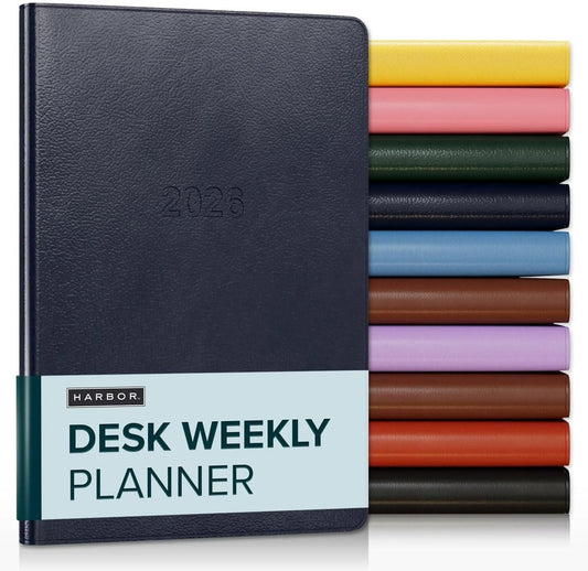 Harbor Personalized Desk Weekly Monthly Planner 2026 - Custom, Calendar Planner and Notebook