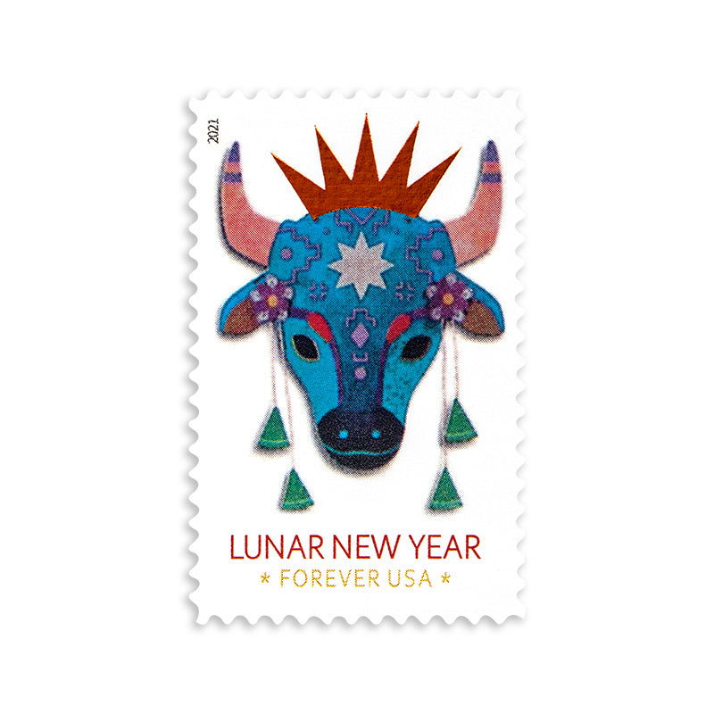 2021 Year of the Ox Stamp Celebrates Lunar New Year Forever First Class Postage Stamps