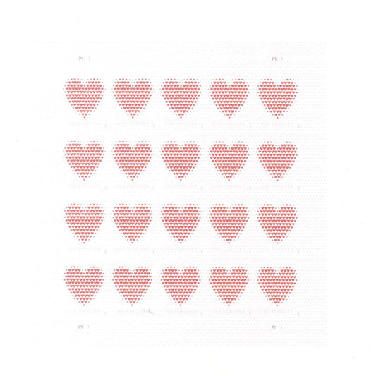 2020 Made of Hearts Forever First Class Postage Stamps