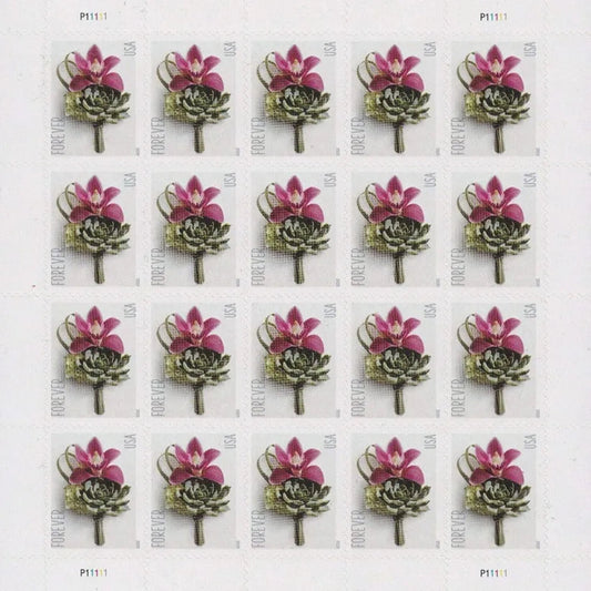 2020 Contemporary Boutonniers Forever First Class Postage Stamps