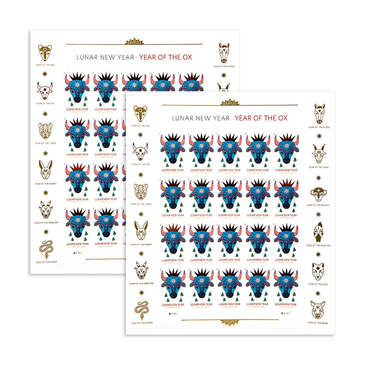 2021 Year of the Ox Stamp Celebrates Lunar New Year Forever First Class Postage Stamps